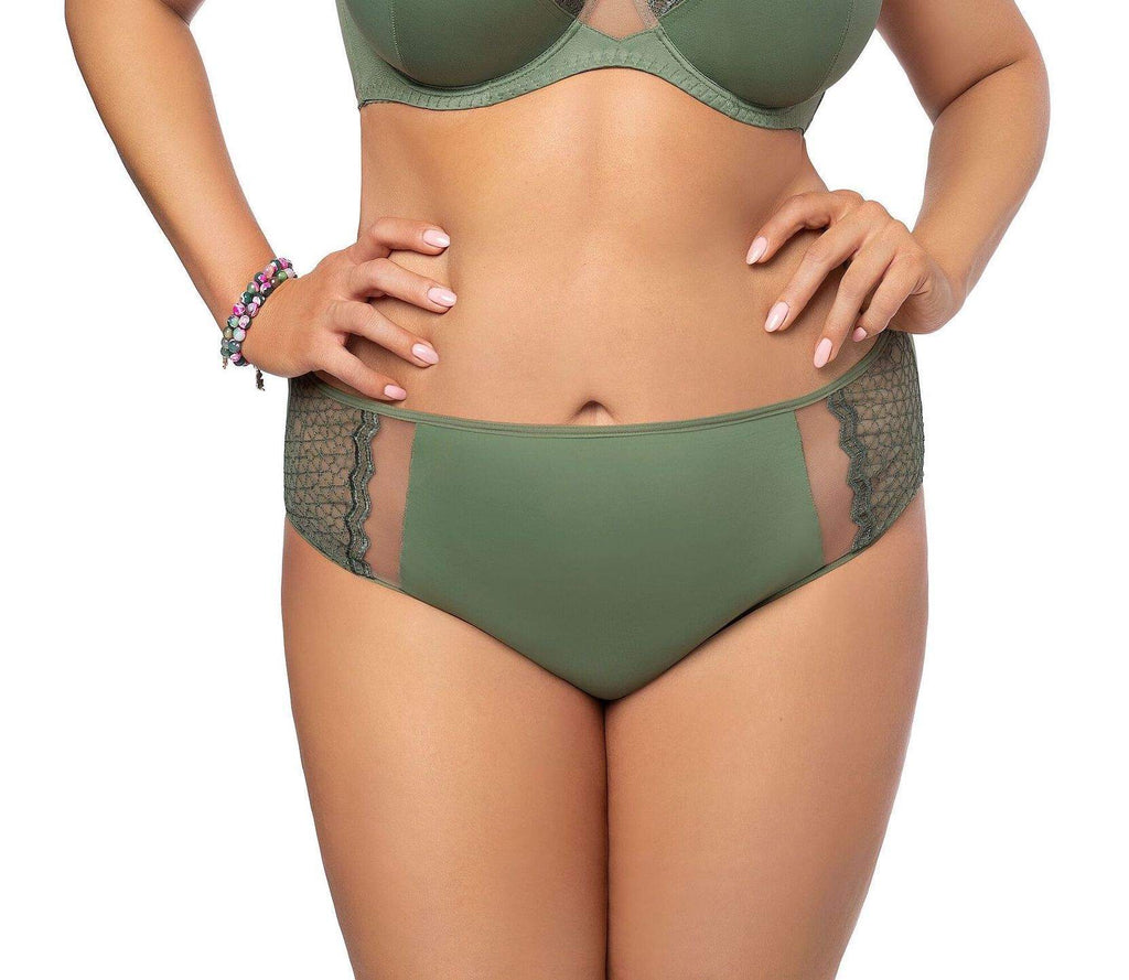 Forest Embroidered Full Briefs - Gorsenia K491