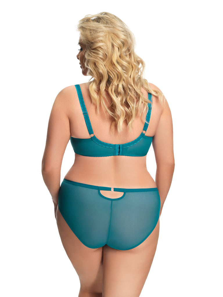 Caligari Women's Azure Blue Non Padded underwired Bra - Gorsenia K674