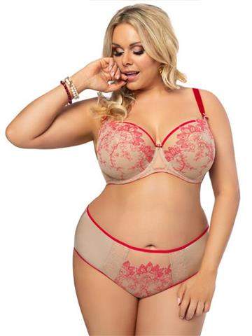 Morning Glory Floral Embroidery Bra - Gorsenia K465