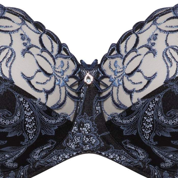 Zoe Underwired Bra with floral embroidery
