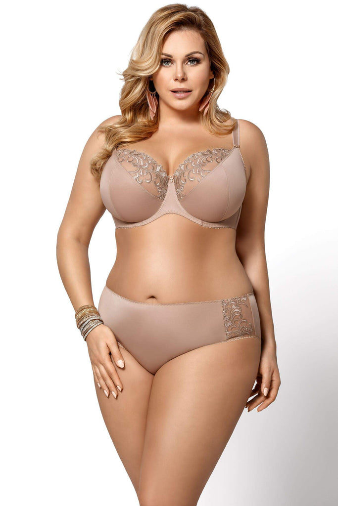 Gorsenia K378 Victoria Underwired Support Bra With Embroidery
