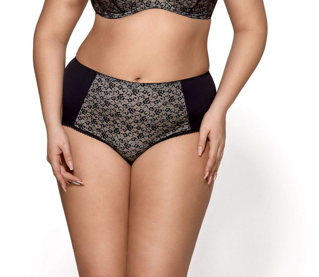 Gorsenia K458 Valery Black Floral Panty