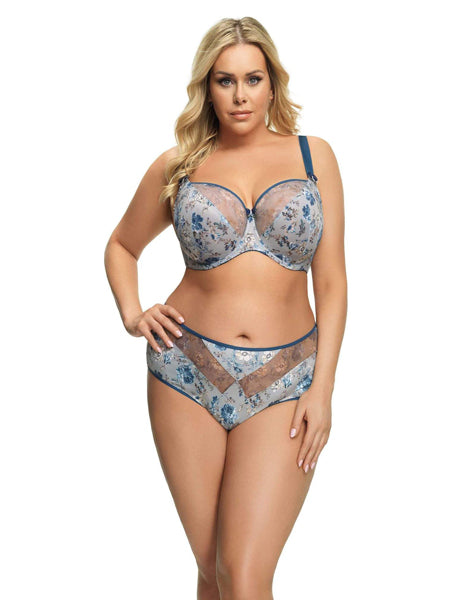 Nina Underwire Flora Non-Padded Bra - Gorsenia K503