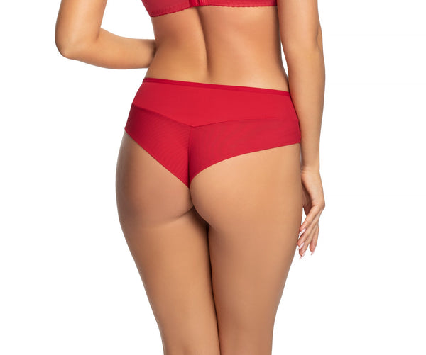 Memphis Stunning Red Ladies Brazilian Briefs - Gorsenia K616