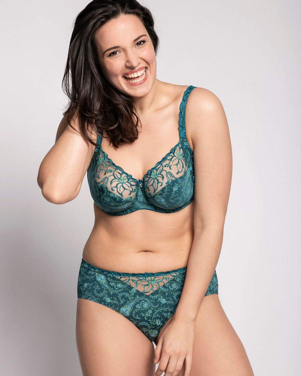 Zoe Underwired Bra with floral embroidery