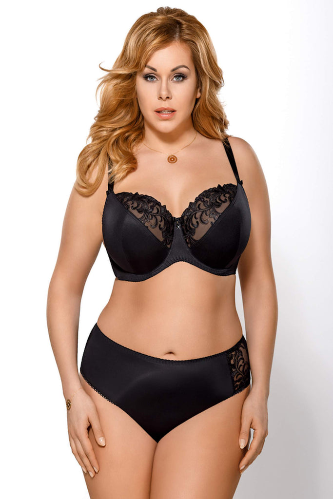 Gorsenia K378 Victoria Underwired Support Bra With Embroidery